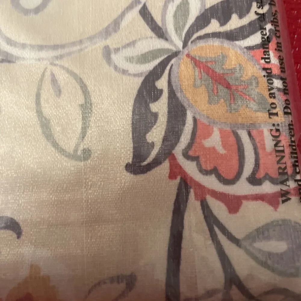 Sun Zero Lichtenberg Floral Grommet Light Filtering Curtain 40x84in.